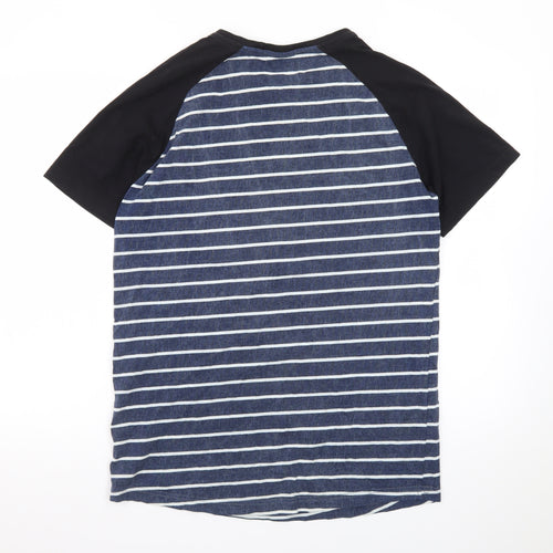 Rip Curl Men’s Blue Striped Short Sleeve Crew Neck T-Shirt Size M