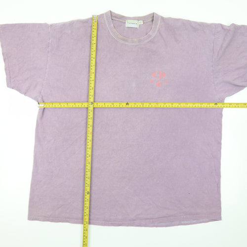 Topman Men's Purple Graphic Print Crew Neck T-Shirt Size L