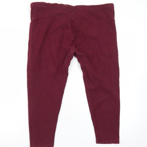 Love Leggings Women Burgundy UK 20 Ankle Stretch Leggings