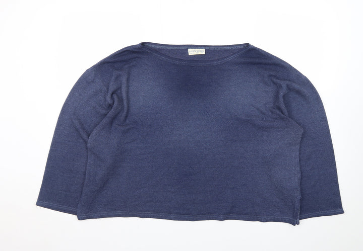 Dorothy Perkins Women Blue Large Knit Pullover Jumper