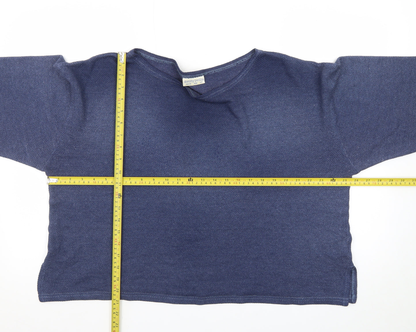 Dorothy Perkins Women Blue Large Knit Pullover Jumper