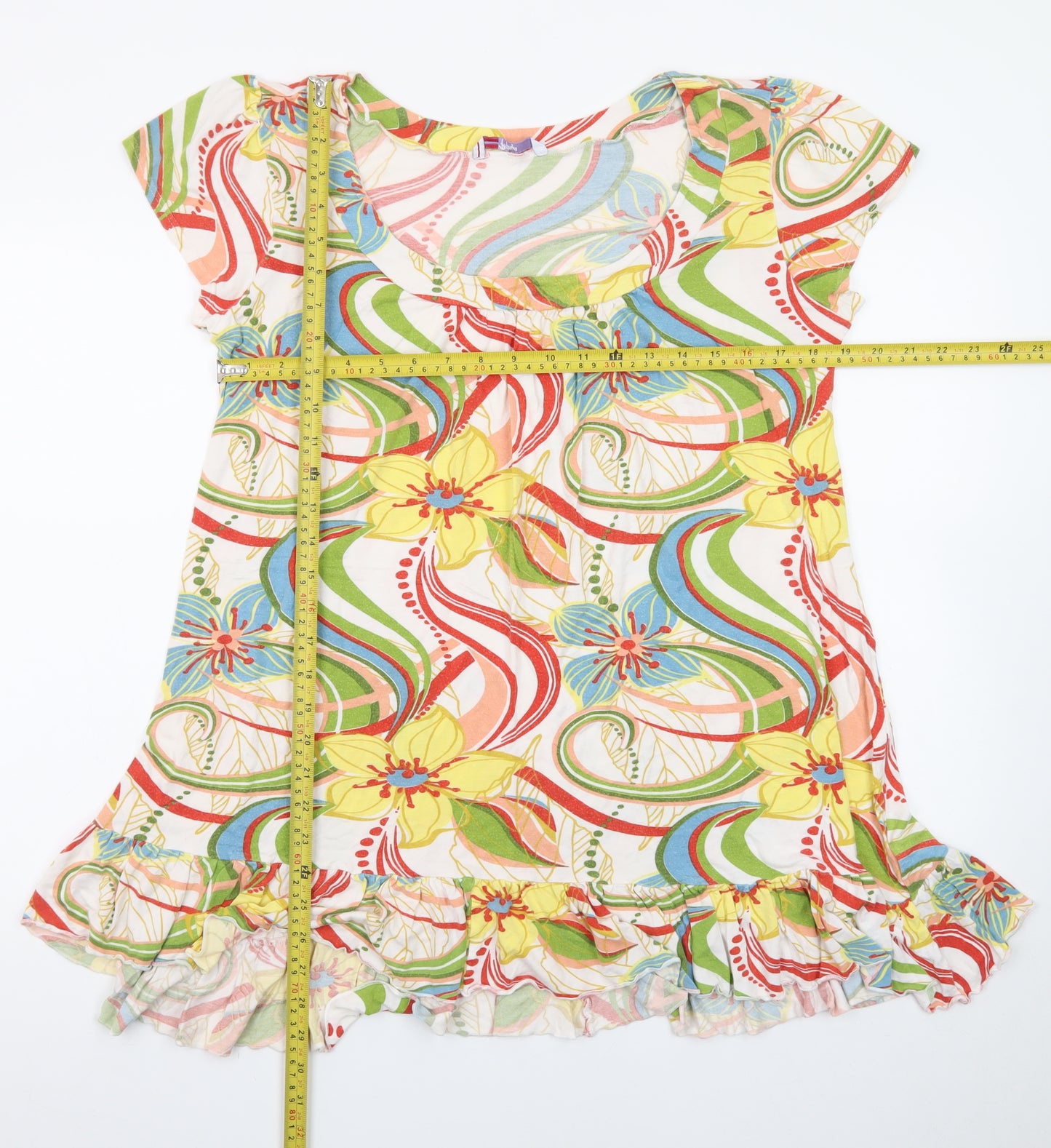 Papaya Women’s Multicoloured Floral Short Shift Dress Size 16
