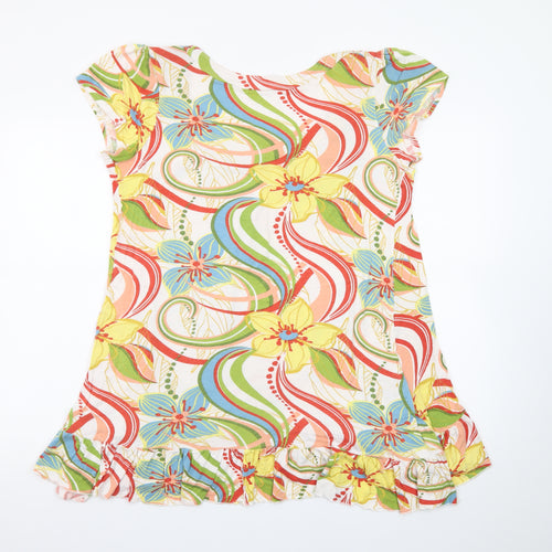 Papaya Women’s Multicoloured Floral Short Shift Dress Size 16