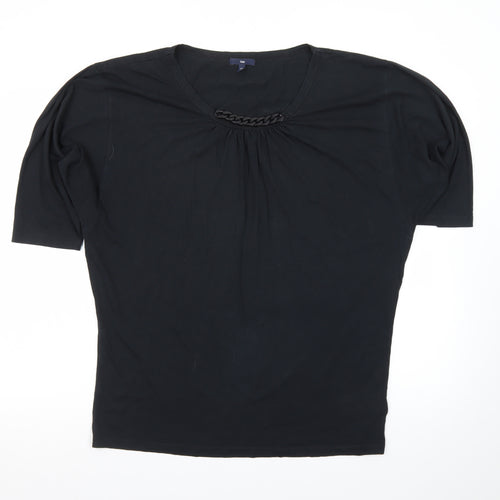 Gap Women’s Black Short Sleeve Cotton Modal T-Shirt Size L