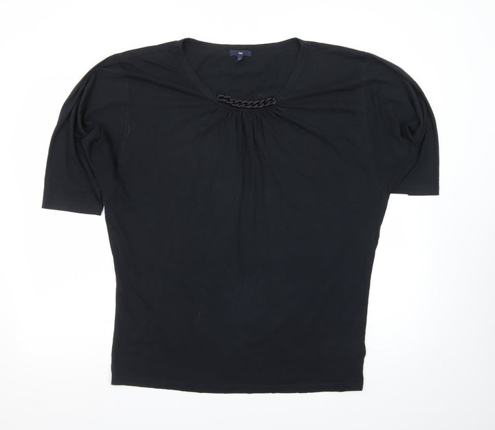 Gap Women’s Black Short Sleeve Cotton Modal T-Shirt Size L