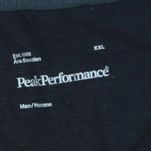 PeakPerformance Men's Black Long Sleeve Sports T-Shirt XXL