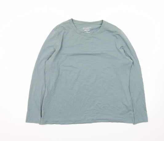 Primark Men’s Green Long Sleeve Stretch Crew T-Shirt XL