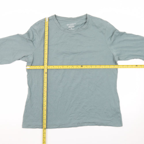 Primark Men’s Green Long Sleeve Stretch Crew T-Shirt XL