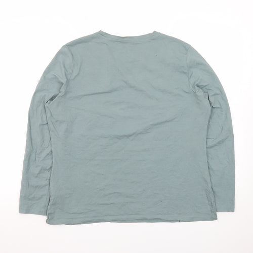 Primark Men’s Green Long Sleeve Stretch Crew T-Shirt XL
