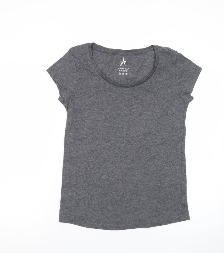 Atmosphere Women’s Grey Basic Short Sleeve Jersey T-Shirt Size 12