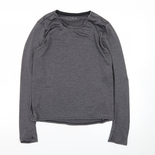 Scrida Sport Men’s Grey Long Sleeve Athletic Fit T-Shirt Size S