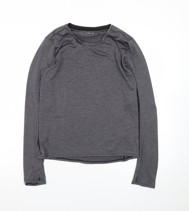 Scrida Sport Men’s Grey Long Sleeve Athletic Fit T-Shirt Size S