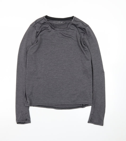 Scrida Sport Men’s Grey Long Sleeve Athletic Fit T-Shirt Size S