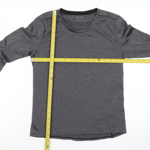Scrida Sport Men’s Grey Long Sleeve Athletic Fit T-Shirt Size S