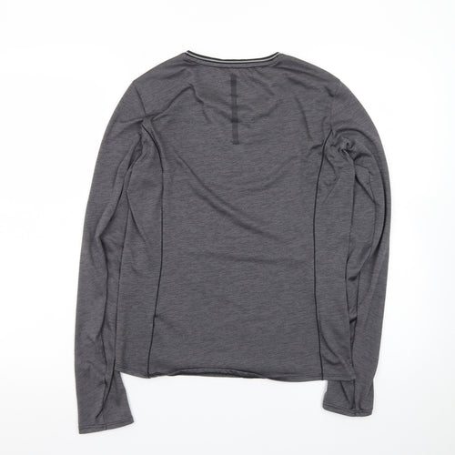 Scrida Sport Men’s Grey Long Sleeve Athletic Fit T-Shirt Size S