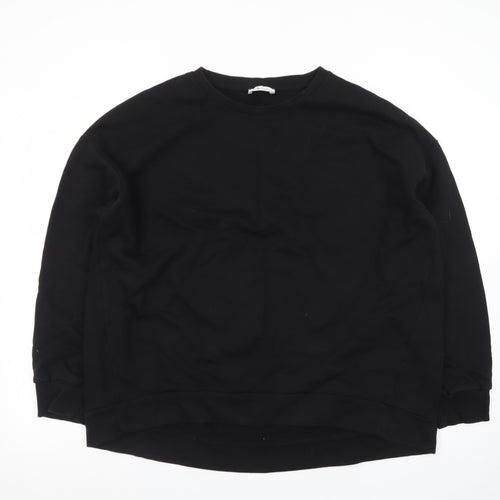 Tu Men's Black Cotton Crew Neck Long Sleeve Pullover Sweatshirt L