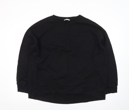 Tu Men's Black Cotton Crew Neck Long Sleeve Pullover Sweatshirt L