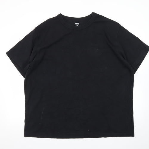 Uniqlo Men’s Black 3XL Crew Neck Cotton T-Shirt