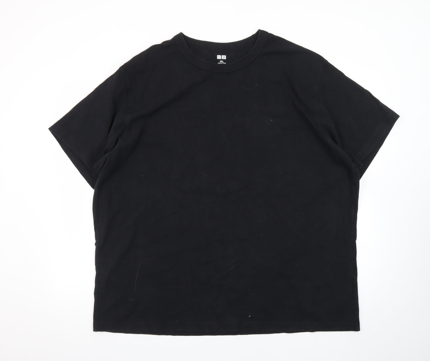 Uniqlo Men’s Black 3XL Crew Neck Cotton T-Shirt