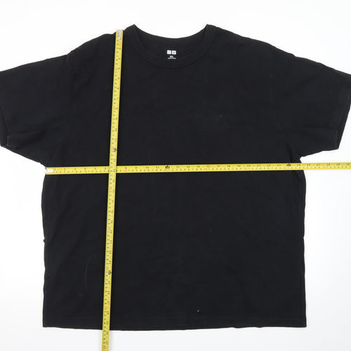 Uniqlo Men’s Black 3XL Crew Neck Cotton T-Shirt