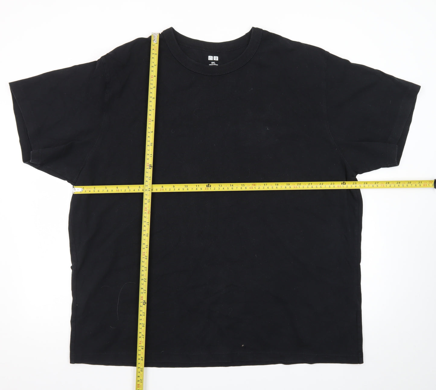 Uniqlo Men’s Black 3XL Crew Neck Cotton T-Shirt