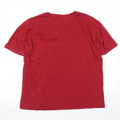 Champion Men’s Red Authentic Since 1919 T-Shirt Medium Cotton Crew Neck