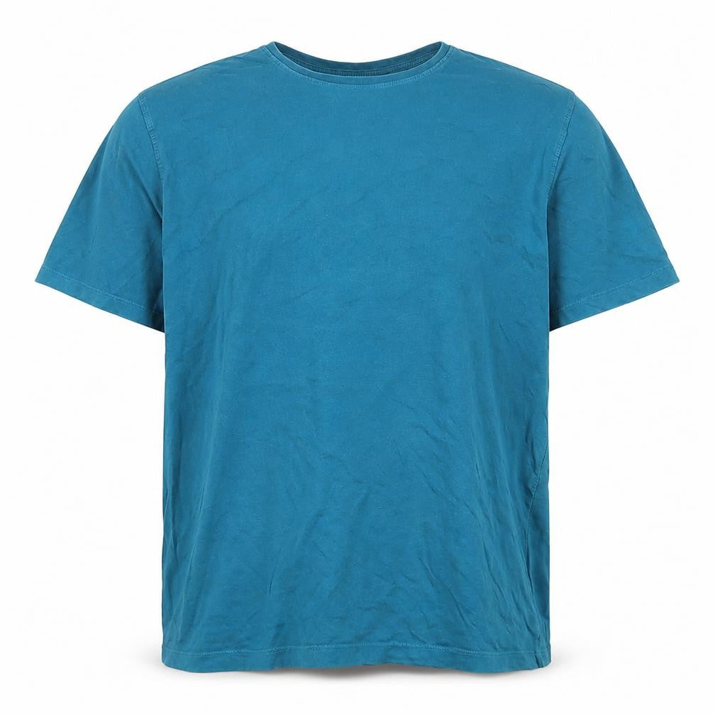 EASY Men’s Blue XL Regular Fit 100% Cotton Crew Neck T-Shirt