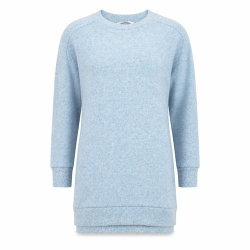 Tu Women Blue Size 10 T-Shirt Dress Long Sleeve Knit Casual