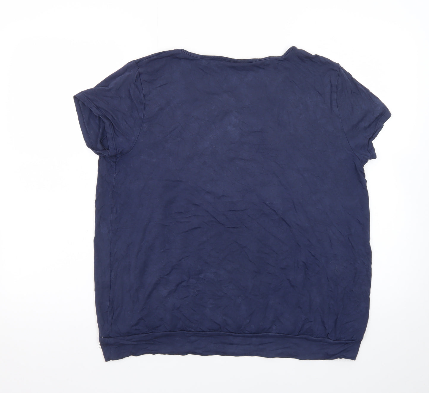 JoJo Maman Bébé Women’s Blue Cotton Maternity T-Shirt Size L