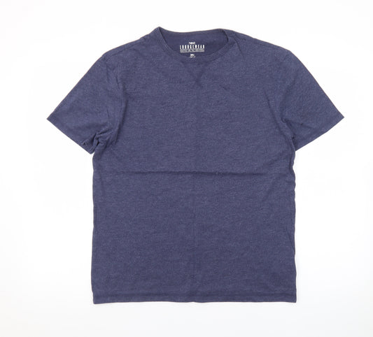Next Men's Blue Cotton Blend Short Sleeve Pyjama Top Size S