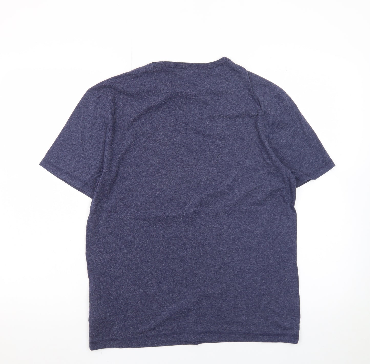 Next Men's Blue Cotton Blend Short Sleeve Pyjama Top Size S