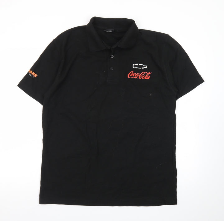 PRO RTX Men’s Black Coca-Cola Logo Short Sleeve Work Polo L