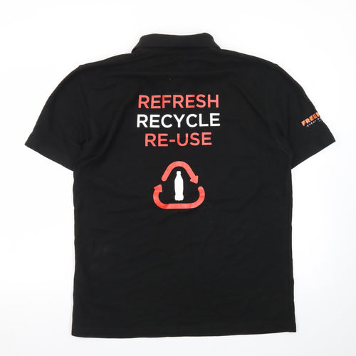 PRO RTX Men’s Black Coca-Cola Logo Short Sleeve Work Polo L