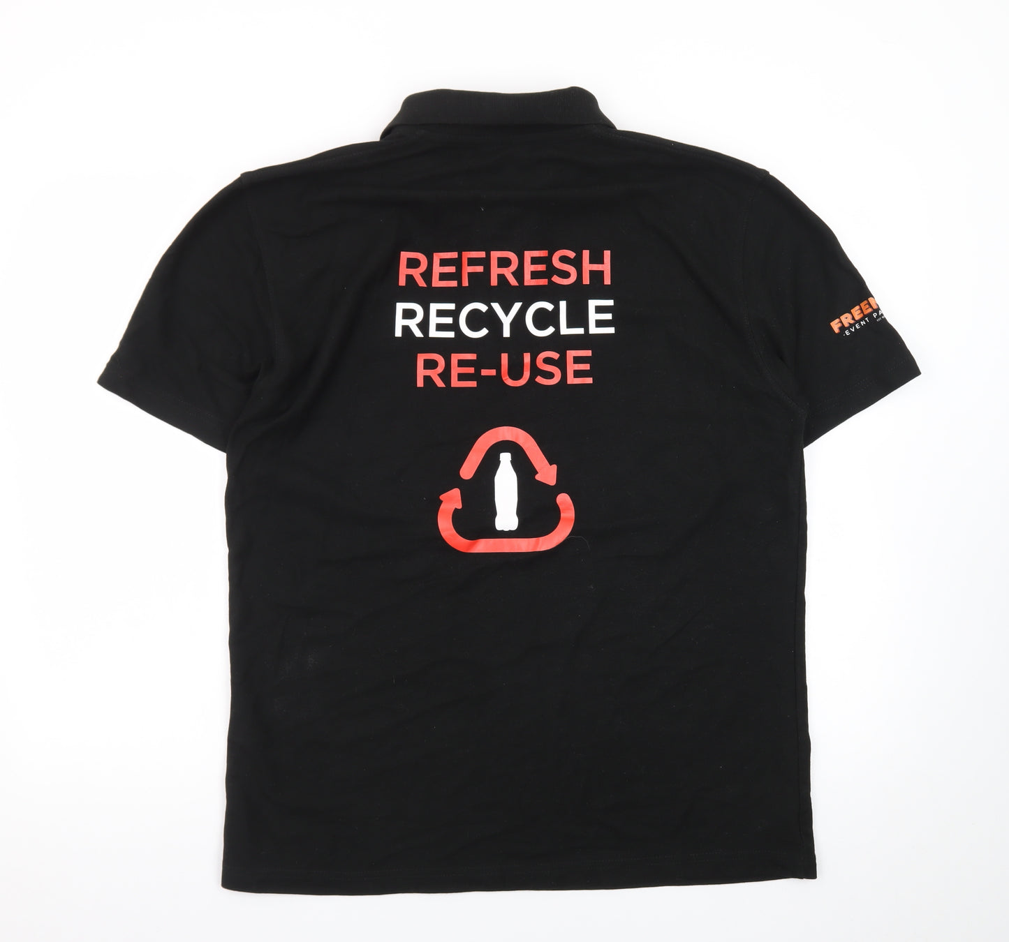 PRO RTX Men’s Black Coca-Cola Logo Short Sleeve Work Polo L