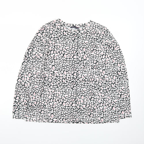 Marks and Spencer Women's Multicoloured Animal Print Cotton Blouse Size 16