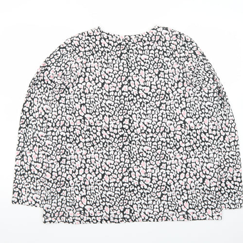 Marks and Spencer Women's Multicoloured Animal Print Cotton Blouse Size 16