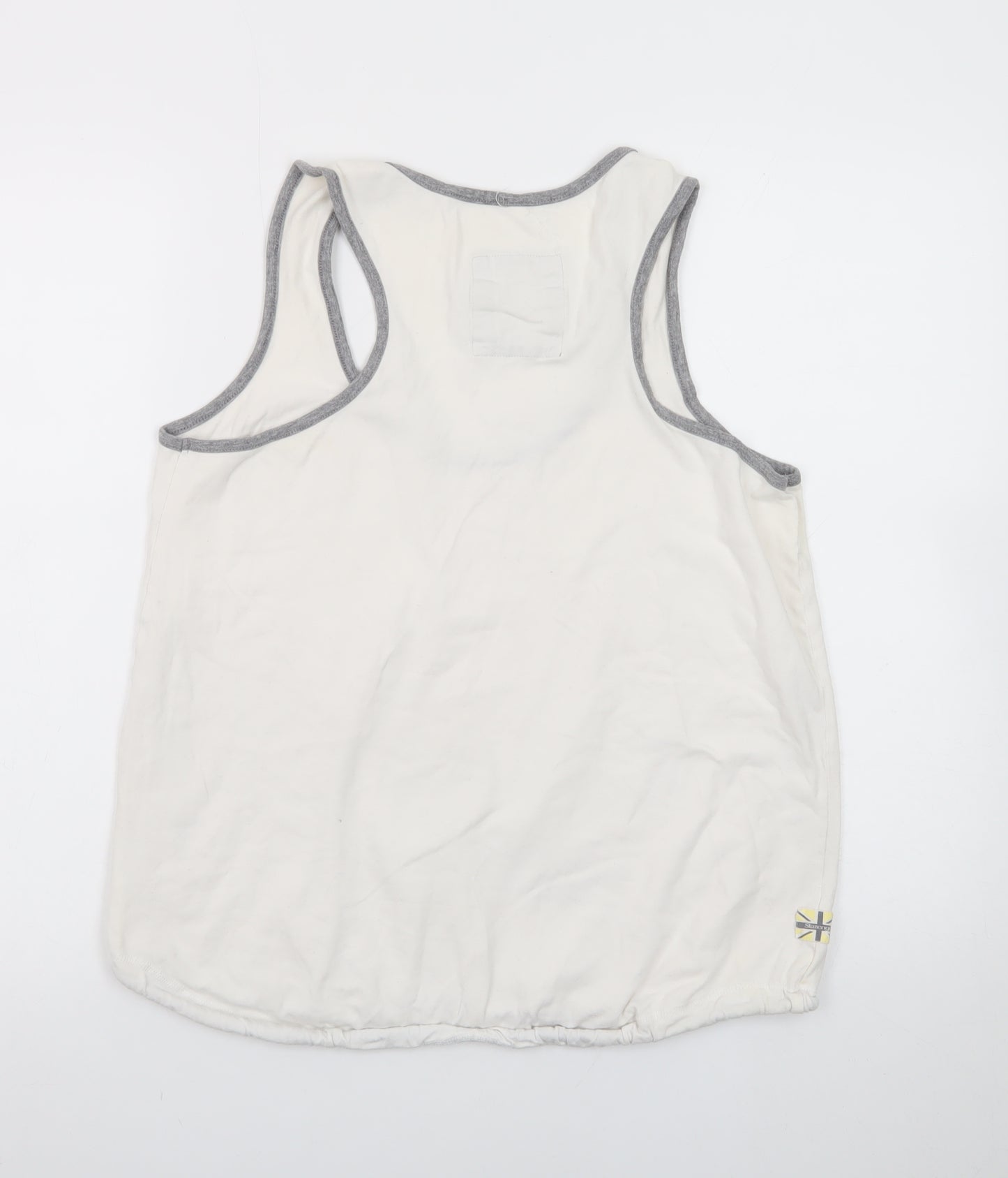 Slazenger Men's White Sleeveless Round Neck Cotton T-Shirt XL