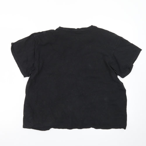 Club Black Ocean Student T-Shirt Men's L Graphic Print Cotton