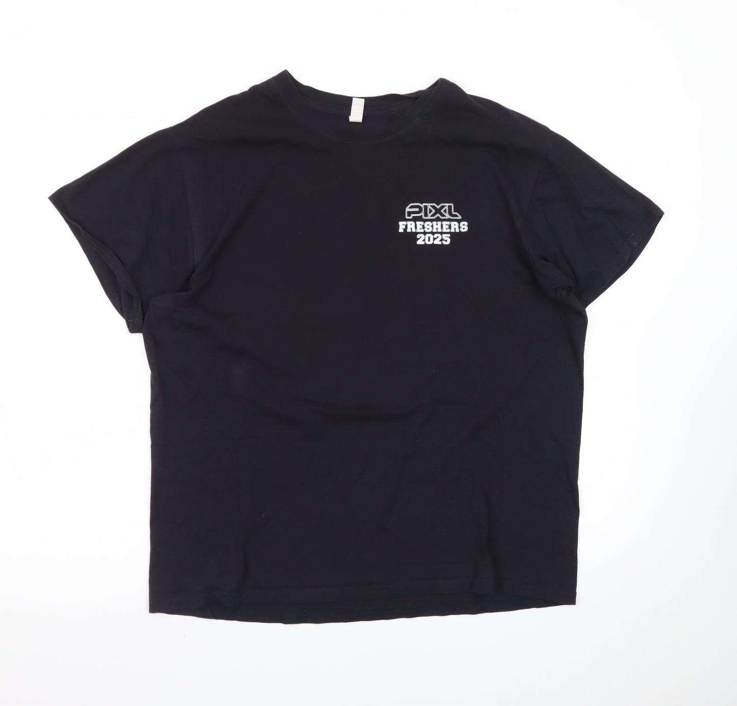Casual Classics Men's Navy Blue L PIXL Freshers 2025 Graphic T-Shirt