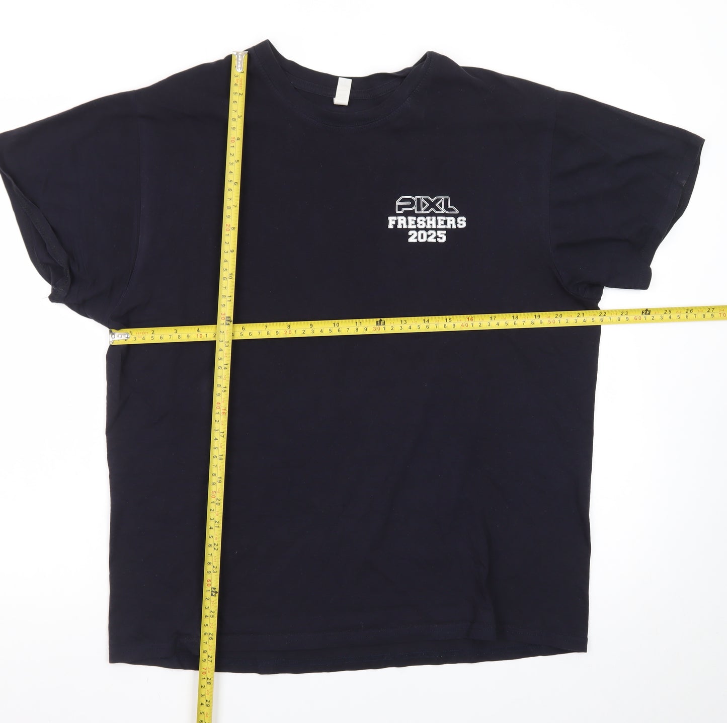 Casual Classics Men's Navy Blue L PIXL Freshers 2025 Graphic T-Shirt