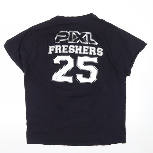 Casual Classics Men's Navy Blue L PIXL Freshers 2025 Graphic T-Shirt