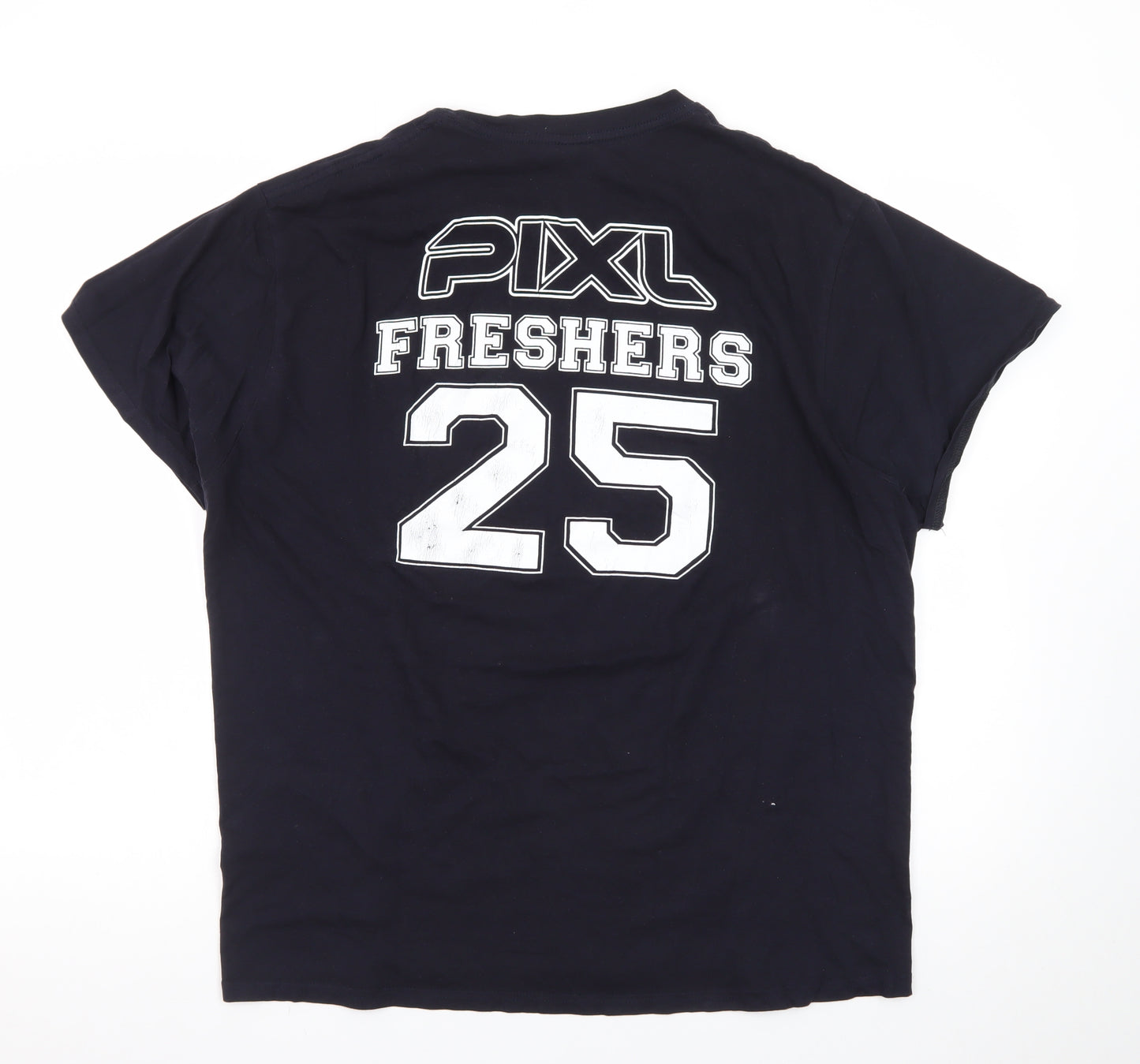 Casual Classics Men's Navy Blue L PIXL Freshers 2025 Graphic T-Shirt