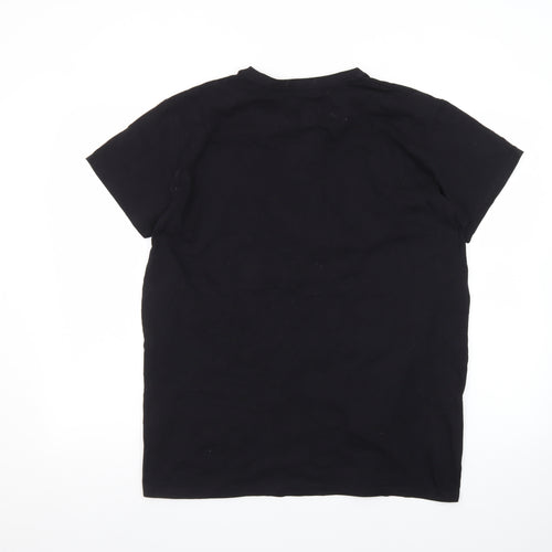 B-Life Men's Black XL Sauze D’Oulx Italian Alps Ski Graphic T-Shirt