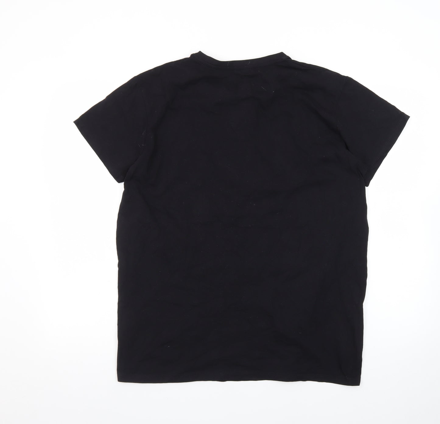 B-Life Men's Black XL Sauze D’Oulx Italian Alps Ski Graphic T-Shirt