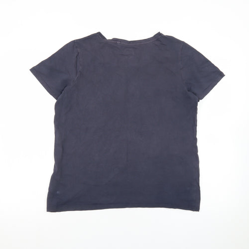 Next Women’s Blue Cotton Basic Short Sleeve T-Shirt Size 12