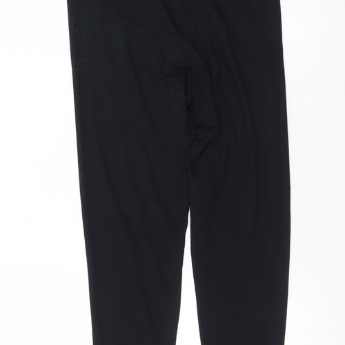 Marks and Spencer Women Black Size 10 Ankle Leggings with Stretch Waist