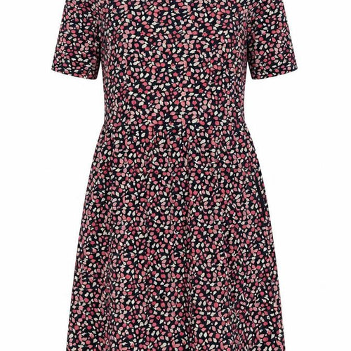 Next Women's Multicoloured Floral Fit & Flare Jersey Dress Size 12