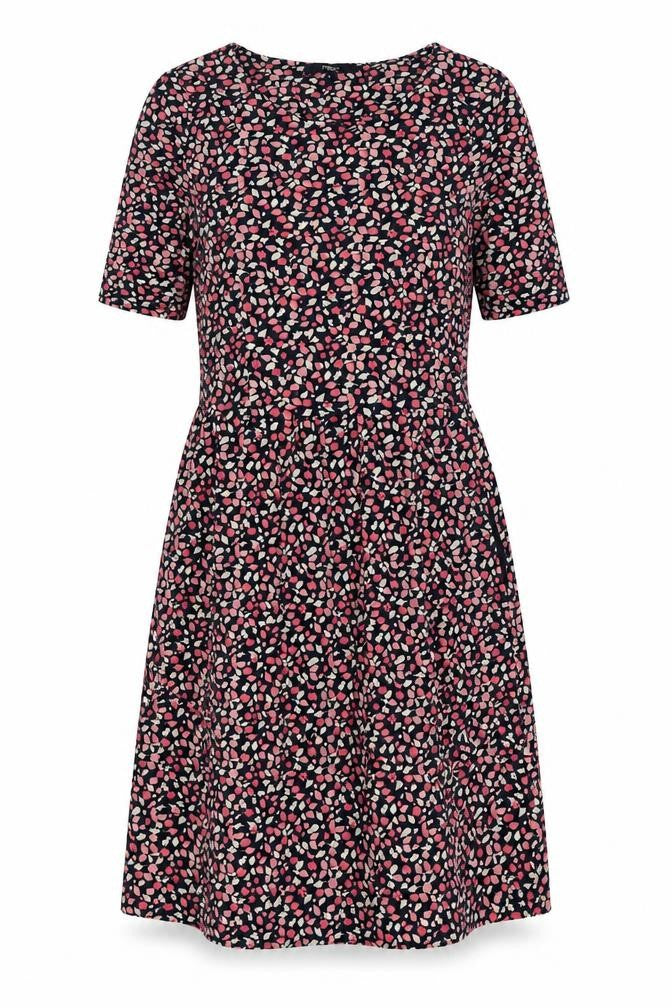 Next Women's Multicoloured Floral Fit & Flare Jersey Dress Size 12