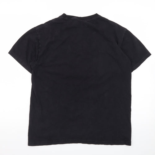 UNIT HUNDRED Mens Black L New York Graphic Cotton T-Shirt