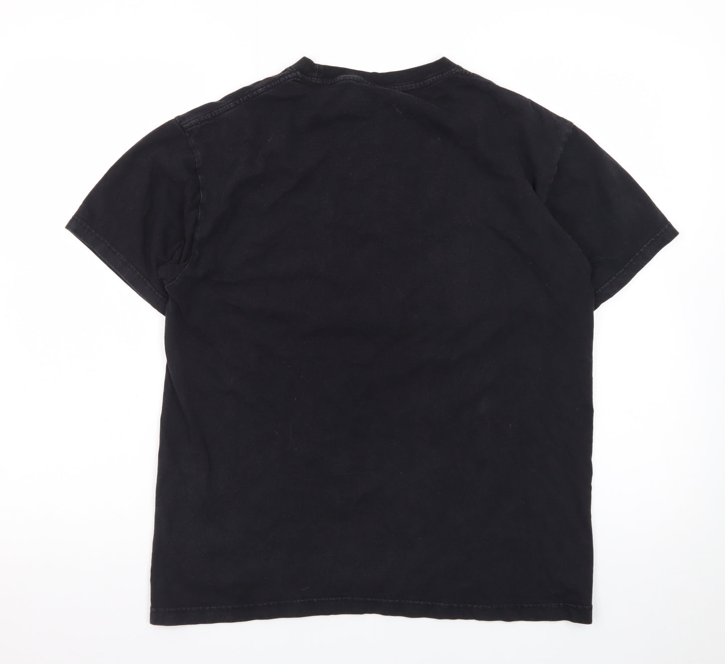 UNIT HUNDRED Mens Black L New York Graphic Cotton T-Shirt